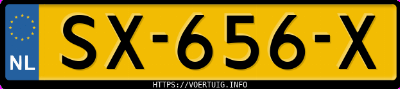 Kenteken afbeelding van SX656X, witte Tesla Model S 75d