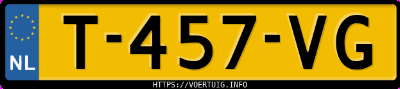 Kenteken afbeelding van T457VG, zwarte Tesla Model Y Standard Range Rwd