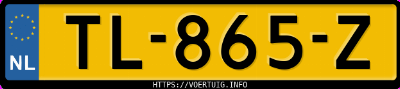 Kenteken afbeelding van TL865Z, witte Tesla Model X 100d