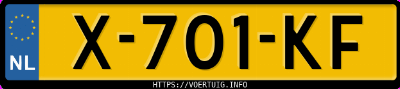 Kenteken afbeelding van X701KF, rode Tesla Model 3 Long Range Dual Motor