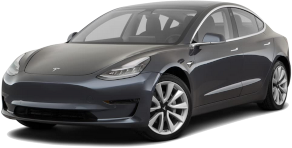 Afbeelding van K725GF, grijze Tesla Model 3 sedan