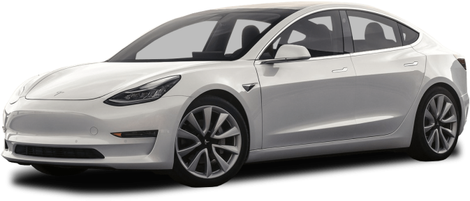 Afbeelding van G046FS, witte Tesla Model 3 Performance sedan