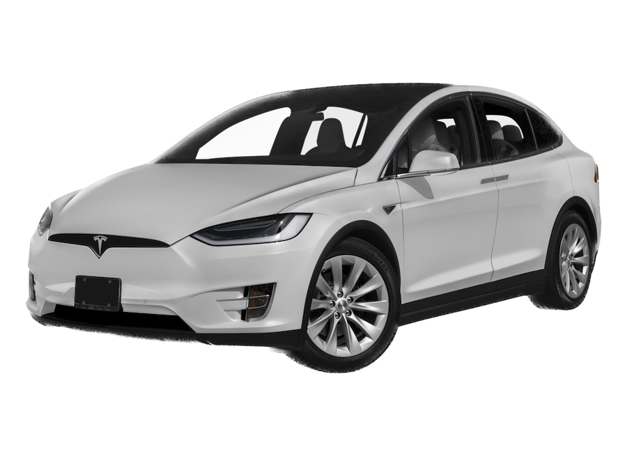 Afbeelding van ZD517H, grijze Tesla Model X mpv