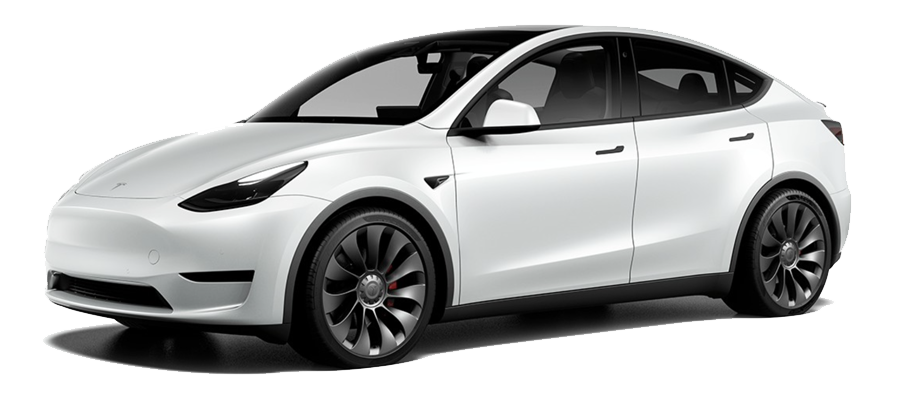Afbeelding van P030PR, witte Tesla Model Y Performance Awd mpv