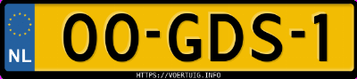 Kenteken afbeelding van 00GDS1, zwarte Toyota Aygo 1.0