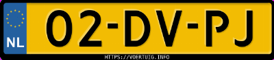 Kenteken afbeelding van 02DVPJ, zwarte Toyota Corolla 1.6 Hatchback 1600 G6