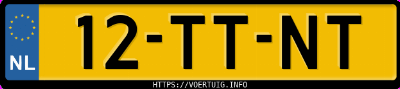 Kenteken afbeelding van 12TTNT, grijze Toyota Yaris