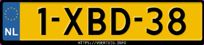 Kenteken afbeelding van 1XBD38, witte Toyota Auris Hybrid