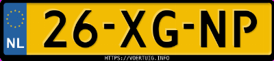 Kenteken afbeelding van 26XGNP, zwarte Toyota Aygo