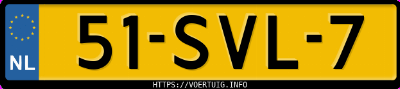 Kenteken afbeelding van 51SVL7, rode Toyota Aygo 1.0