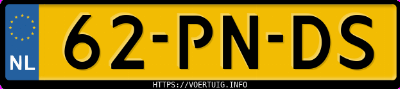 Kenteken afbeelding van 62PNDS, grijze Toyota Yaris 1.3