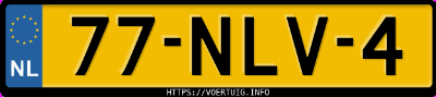 Kenteken afbeelding van 77NLV4, grijze Toyota Avensis