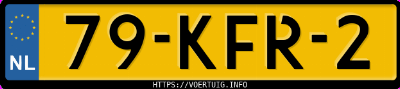 Kenteken afbeelding van 79KFR2, grijze Toyota Yaris 1.33