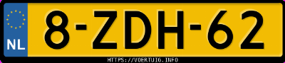 Kenteken afbeelding van 8ZDH62, bruine Toyota Auris Hybrid