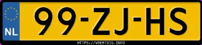 Kenteken afbeelding van 99ZJHS, grijze Toyota Corolla Verso