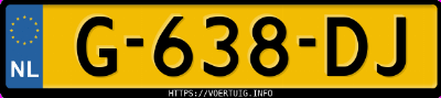 Kenteken afbeelding van G638DJ, grijze Toyota Corolla 1.8hybrid