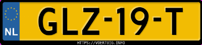 Kenteken afbeelding van GLZ19T, witte Toyota Land Cruiser 300