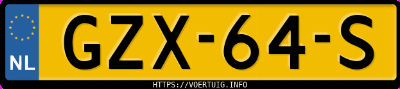 Kenteken afbeelding van GZX64S, grijze Toyota Yaris Cross Hsd