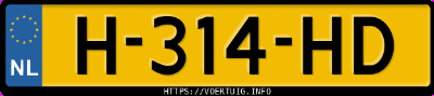 Kenteken afbeelding van H314HD, grijze Toyota C-HR 1.8 Hybrid