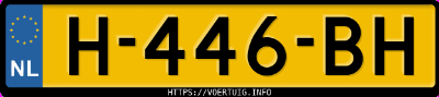 Kenteken afbeelding van H446BH, grijze Toyota RAV4 Hybrid