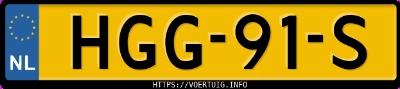 Kenteken afbeelding van HGG91S, grijze Toyota C-HR 1.8 Hybrid