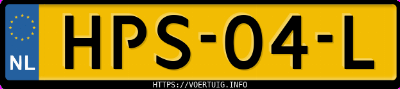 Kenteken afbeelding van HPS04L, grijze Toyota Corolla