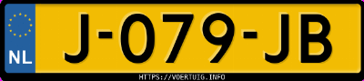 Kenteken afbeelding van J079JB, grijze Toyota Aygo 1.0