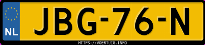 Kenteken afbeelding van JBG76N, witte Toyota Yaris Cross Hsd