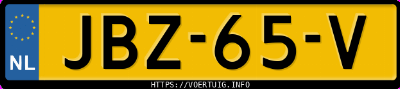 Kenteken afbeelding van JBZ65V, grijze Toyota Avensis 1.8