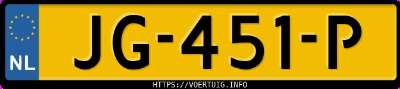 Kenteken afbeelding van JG451P, grijze Toyota Yaris Hybrid