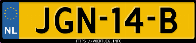 Kenteken afbeelding van JGN14B, witte Toyota Yaris Cross Hsd