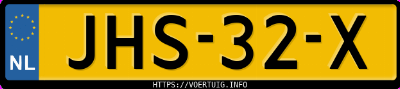 Kenteken afbeelding van JHS32X, zwarte Toyota RAV4 Phev