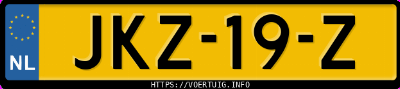 Kenteken afbeelding van JKZ19Z, groene Toyota Yaris Cross Hsd