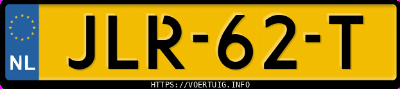 Kenteken afbeelding van JLR62T, grijze Toyota Aygo X