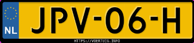 Kenteken afbeelding van JPV06H, grijze Toyota BZ4X (my25)