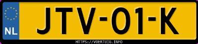 Kenteken afbeelding van JTV01K, zwarte Toyota Mirai