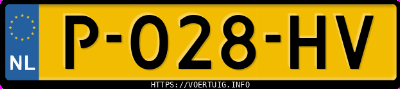 Kenteken afbeelding van P028HV, grijze Toyota Avensis 1.8