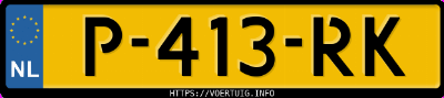 Kenteken afbeelding van P413RK, groene Toyota Yaris Cross Hsd