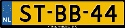 Kenteken afbeelding van STBB44, groene Toyota Camry 3.0