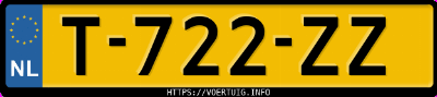 Kenteken afbeelding van T722ZZ, grijze Toyota C-HR 1.8 Hybrid