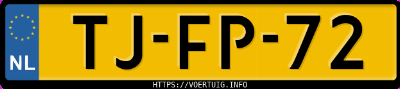 Kenteken afbeelding van TJFP72, rode Toyota Supra 3.0i Turbo Atm-U9