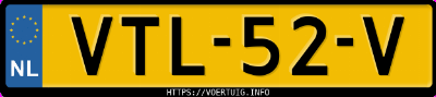 Kenteken afbeelding van VTL52V,  Toyota Proace