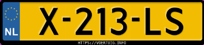 Kenteken afbeelding van X213LS, witte Toyota RAV4 Phev