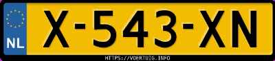 Kenteken afbeelding van X543XN, grijze Toyota RAV4 Hybrid