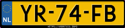 Kenteken afbeelding van YR74FB, beige Toyota Starlet 1.3 Atm