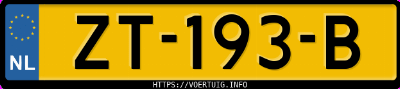 Kenteken afbeelding van ZT193B, witte Toyota Aygo 1.0