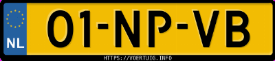 Kenteken afbeelding van 01NPVB, grijze Volkswagen Polo