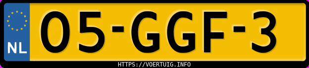 Kenteken afbeelding van 05GGF3, zwarte Volkswagen Eos