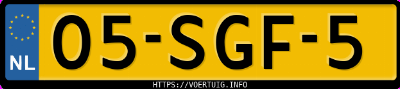 Kenteken afbeelding van 05SGF5, zwarte Volkswagen Passat Variant 1.4tsi 1.4 V B.mt