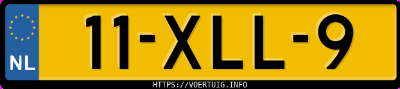 Kenteken afbeelding van 11XLL9, zwarte Volkswagen Tiguan 1.4 Bluemotion